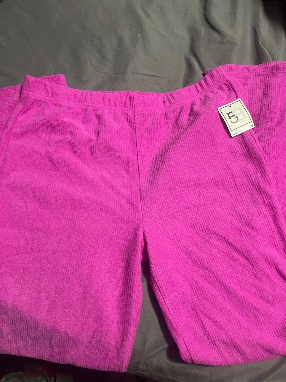 Bright Fuchsia Ribbed Shorts Pants